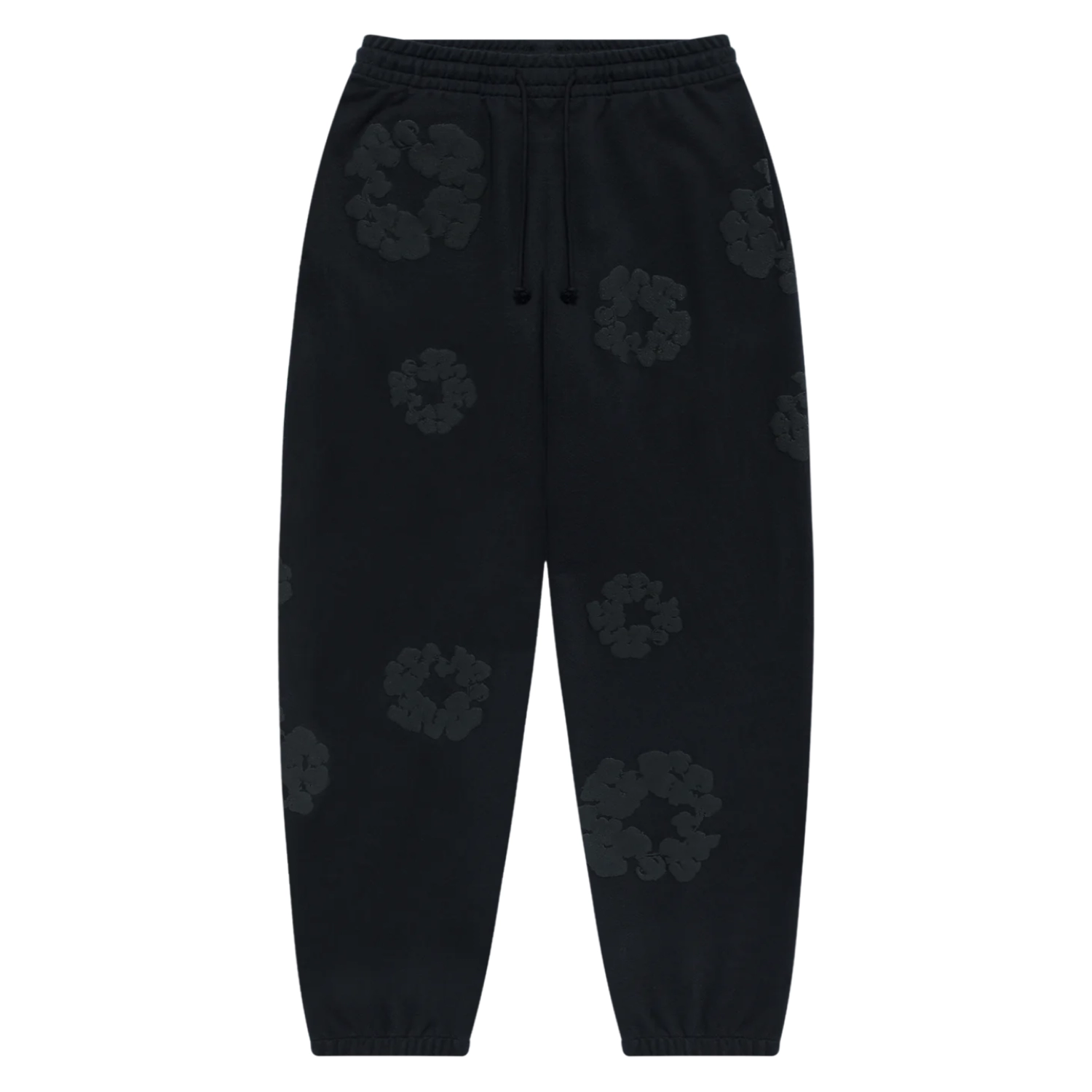 Denim Tears Cotton Wreath Sweatpants Black Monochrome